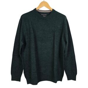 NWT Christian Lacroix Men's Merino Wool Sweater Crew Neck Boxed Green XL
